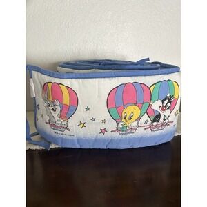1993 Vintage Looney Tunes Baby Crib Bedding Bugs Bunny Tweety Bird